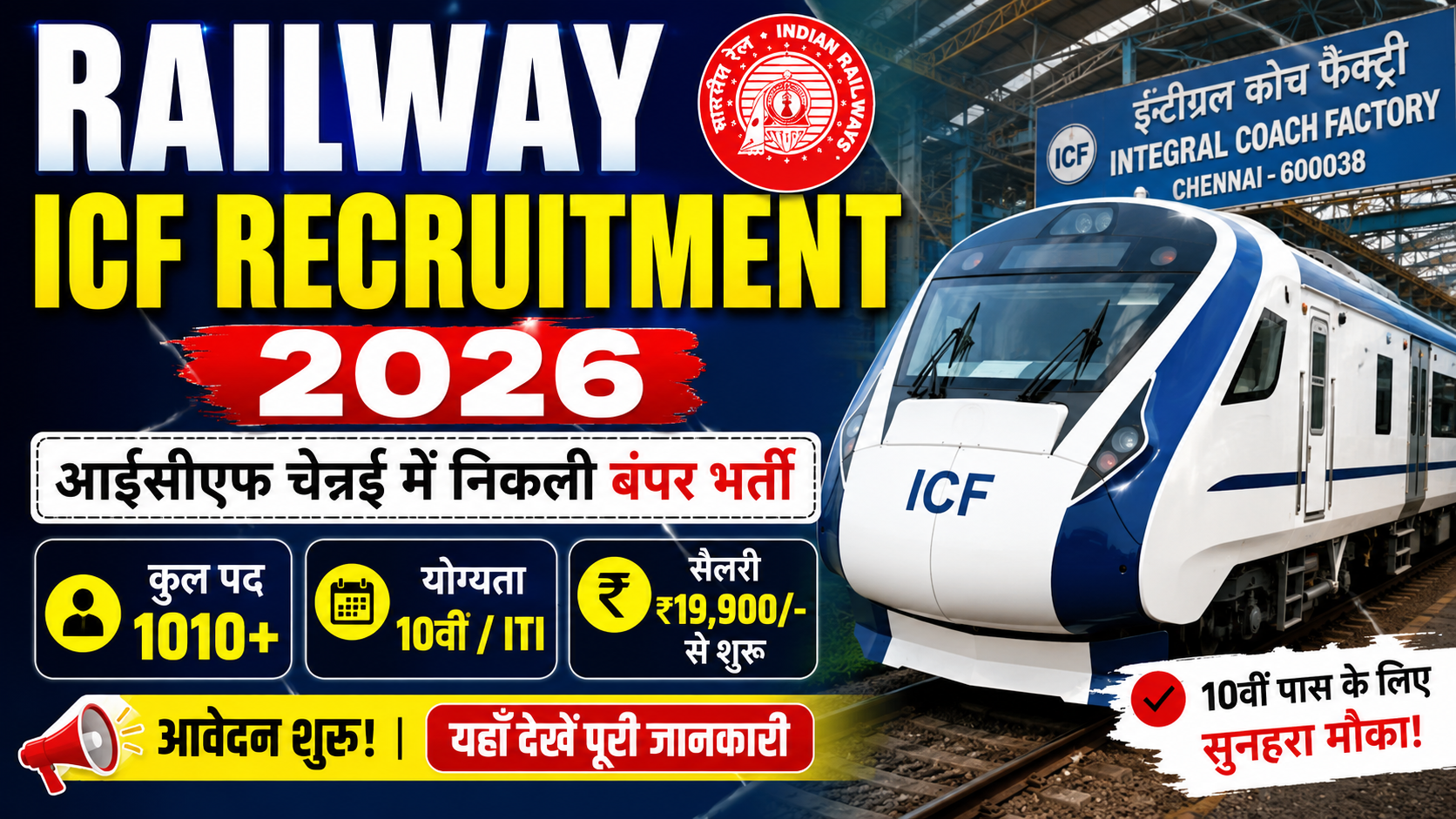 Railway ICF Recruitment 2026