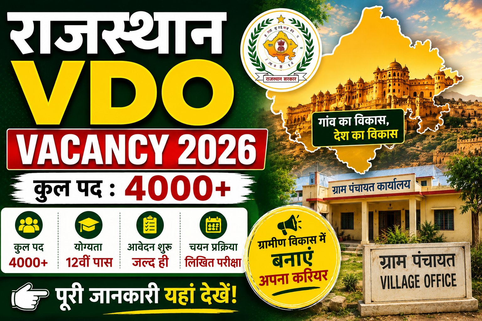 Rajasthan VDO New Vacancy 2026